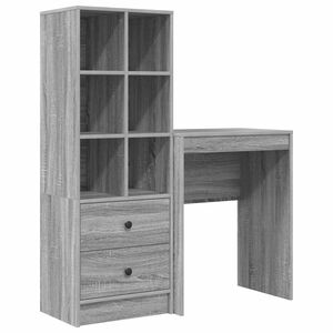 vidaXL Biurko Szary Sonoma 105,5 x 34 x 127 cm 2 szt.