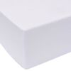 vidaXL Prześcieradło Biały 200 x 160 cm Bawełna