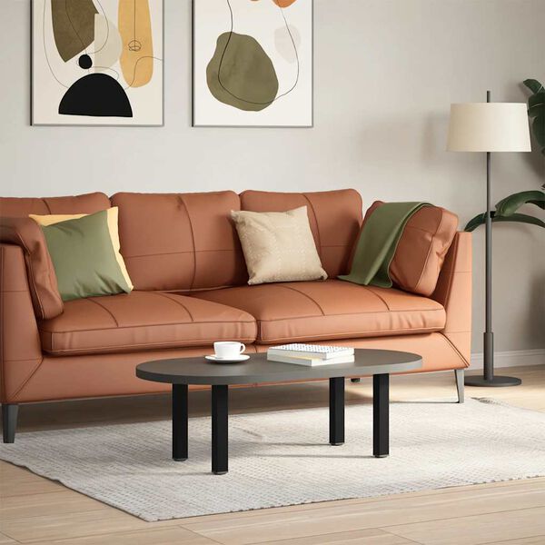 vidaXL Nogi do stolika kawowego 4 szt. Czarne 42-44 cm Stalowe