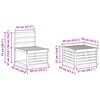 vidaXL Zestawy sof 4 pcs Naturalny Lite Drewno Akacji