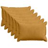 vidaXL Poszewka na poduszkę 6 szt. HOUTEN ż&oacute;łty 30 x 50 cm sztruks