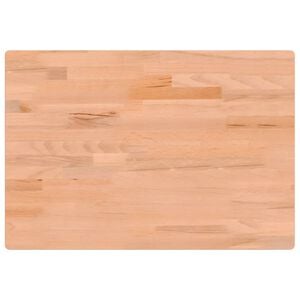 vidaXL Blat do biurka, 80x55x2,5 cm, lite drewno bukowe