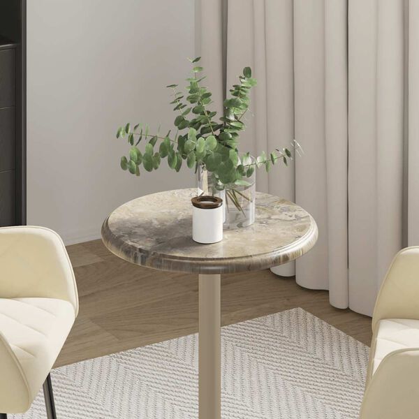 vidaXL Blat do stołu, szary, &Oslash;40 x 2,5 cm, marmur