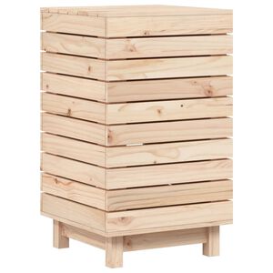 vidaXL Kosz na pranie, 44x44x76 cm, lite drewno sosnowe