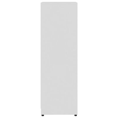 vidaXL Szafka łazienkowa, wysoki połysk, biała, 30x30x95 cm