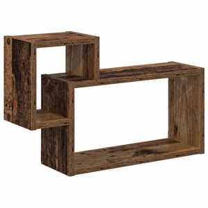 vidaXL P&oacute;łka ścienna Do montażu na ścianie brązowy 55 x 15 x 35 cm