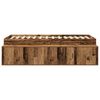 vidaXL Ramka ł&oacute;żka Stare drewno 70 x 190 cm Materiał drewnopochodny