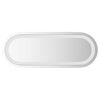 vidaXL Lustro łazienkowe LED przezroczysty 40 x 15 cm szkło hartowane