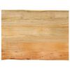 vidaXL Blat stołu, 70x60x2,5 cm, naturalna krawędź, lite drewno mango