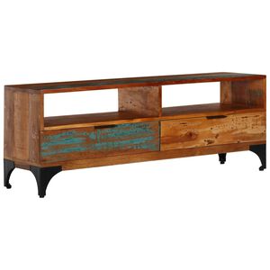 vidaXL Szafka pod TV, 118x35x45 cm, lite drewno odzyskane