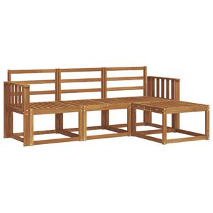 vidaXL Zestaw sof na zewnątrz 4 pcs Naturalny