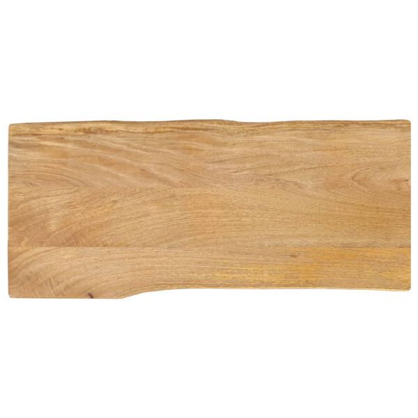 vidaXL Blat stołu, 90x40x3,8 cm, naturalna krawędź, lite drewno mango