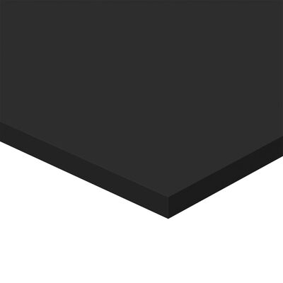 vidaXL Półki na książki, 4 szt., czarne, 40x50x1,5 cm, płyta wiórowa