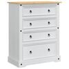 vidaXL Skrzynie do przechowywania Corona Biały 92 x 48 x 114 cm