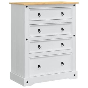 vidaXL Skrzynie do przechowywania Corona Biały 92 x 48 x 114 cm