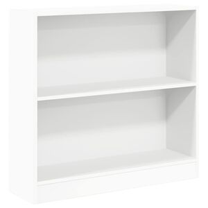 vidaXL Regał na książki Biały 80x24x75 cm Drewno klejone