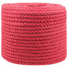 vidaXL Lina Jutowa 10 mm czerwony 100% juta Tossa