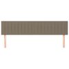 vidaXL Zagł&oacute;wki, taupe, 200x5x78/88 cm, tkanina