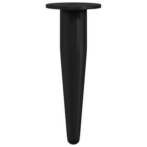 vidaXL N&oacute;żki meblowe 2 szt. Czarny &Oslash; 40 x 98 mm Żelazo