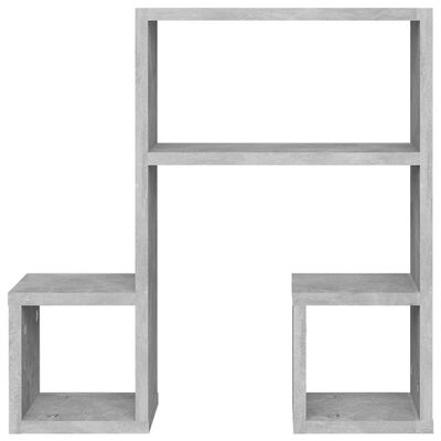 vidaXL Półki ścienne, 2 szt., szarość betonu, 50x15x50 cm, płyta