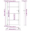 vidaXL Brama ogrodowa, Brama Ogrodowa 105x200 cm Stal Corten Czarny