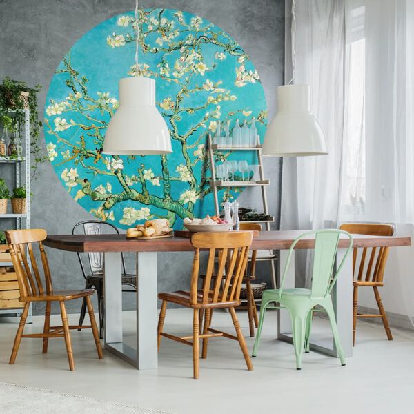 WallArt Okrągła fototapeta Almond Blossom, 190 cm