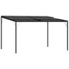 vidaXL Altana ogrodowa, antracytowa, 4x3x2,5 m, aluminium i stal