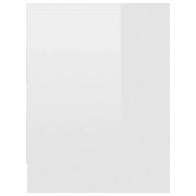 vidaXL Szafka nocna, wysoki połysk, biała, 40x30x40 cm