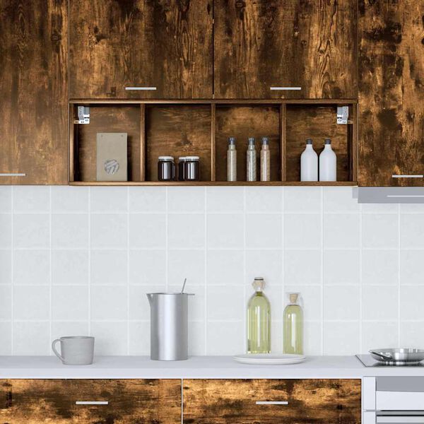 vidaXL Szafka wisząca z przechowywaniem Dąb wędzony 30 x 29,5 x 100 cm