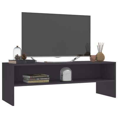 vidaXL Szafka pod TV, szara, 120x40x40 cm, materiał drewnopochodny