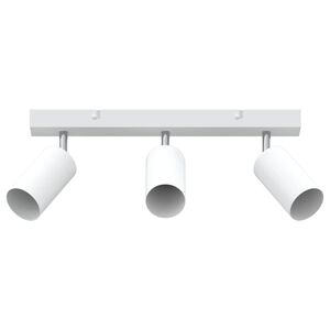 vidaXL Reflektor sufitowy Z reflektorami Biały 38 x 6 x 16 cm Metal