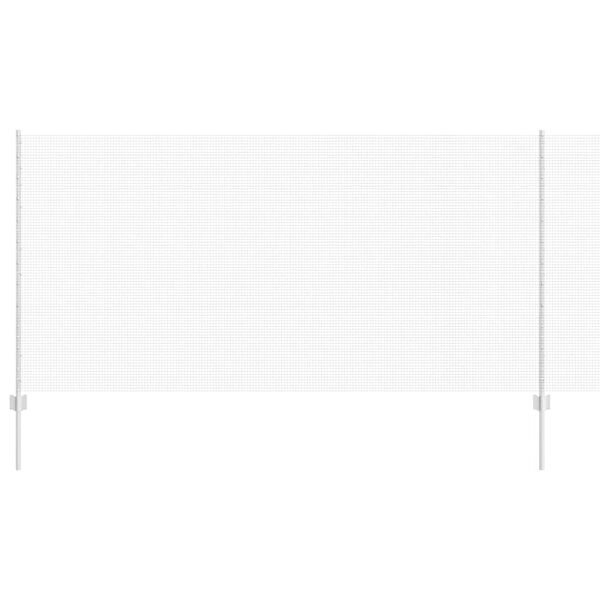 vidaXL Ogrodzenie z słupkiem Srebrny 1,2 x 10 m Stal