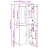 vidaXL Highboard Stare drewno 69,5 x 34 x 180 cm