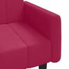 vidaXL 2-osobowa kanapa, kolor czerwonego wina, tapicerowana aksamitem