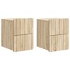 vidaXL Wisząca Szafka Nocna 2 pcs dąb Sonoma 33 x 34,5 x 43 cm