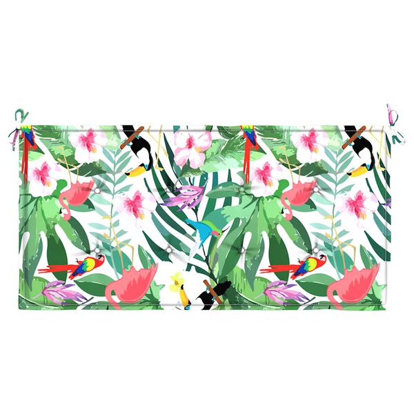 vidaXL Poduszka na ławkę ogrodową, wielokolorowa, 120x50x4 cm, tkanina