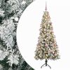vidaXL Sztuczna choinka z bombką 180 cm 300 LED Ciepła biel