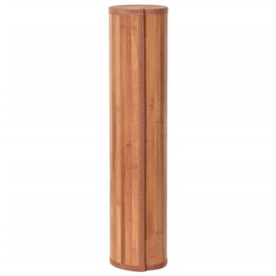 vidaXL Dywan prostokątny, brązowy, 60x500 cm, bambusowy