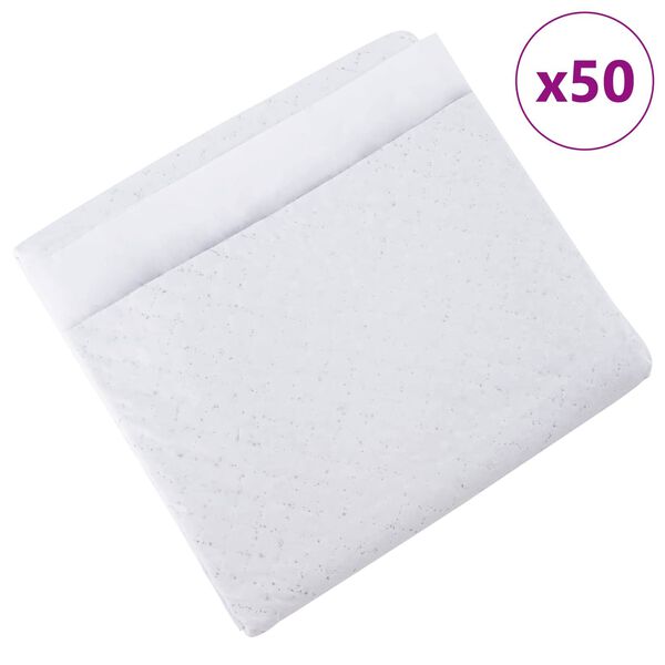 vidaXL Podkład treningowy dla zwierząt Gładki 50 pcs 45 x 33 cm