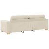 vidaXL Sofa 3 pcs Beżowy 221 x 80 x 80 cm Tkanina lniana