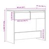 vidaXL Stolik konsolowy, stare drewno, 89x41x76,5 cm