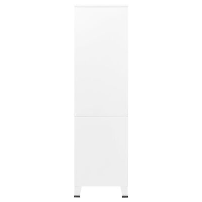vidaXL Szafa industrialna, biała, 90x50x180 cm, metalowa