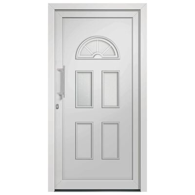 vidaXL Drzwi wejściowe zewnętrzne, białe, 98 x 208 cm