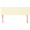vidaXL Zagł&oacute;wki do ł&oacute;żka, 2 szt, kremowe, 72x5x78/88cm, sztuczna sk&oacute;ra