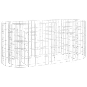 vidaXL Podwyższona donica gabionowa, galwanizowane żelazo 120x50x50 cm