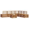 vidaXL Zestaw sof na zewnątrz 7 Sztuka Naturalny Lite Drewno Akacji