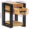 vidaXL Szafka Nocna 2 pcs Brązowy 30 x 30 x 40 cm lite drewno mango
