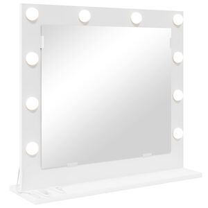 vidaXL Lustro toaletowe Prostokątny Z lustrem Biały 60 x 55 x 18 cm
