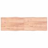 vidaXL Blat jasnobrązowy 200x60x(2-4) cm, drewno z naturalną krawędzią