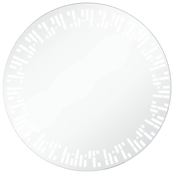 vidaXL Lustro łazienkowe z LED, 80 cm